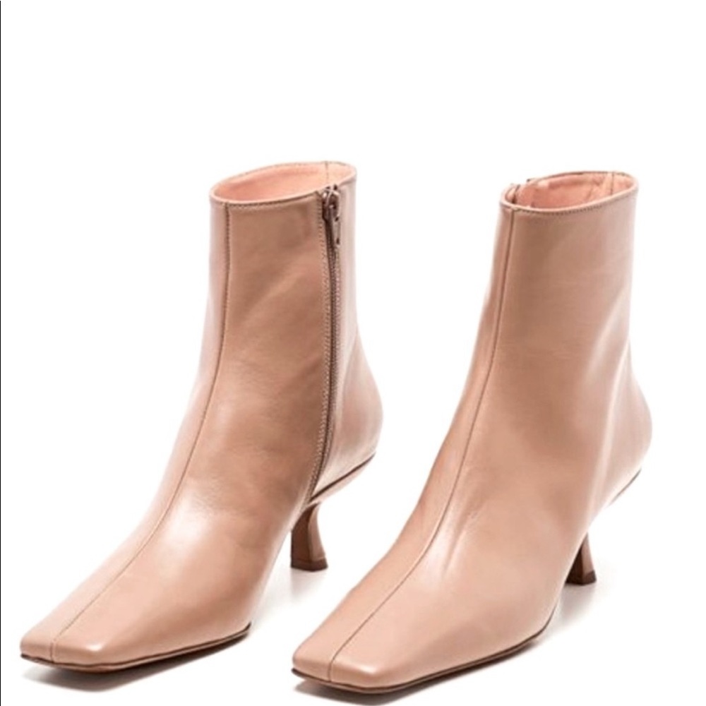 BY FAR Leather Ankle Boots size 35 us5
